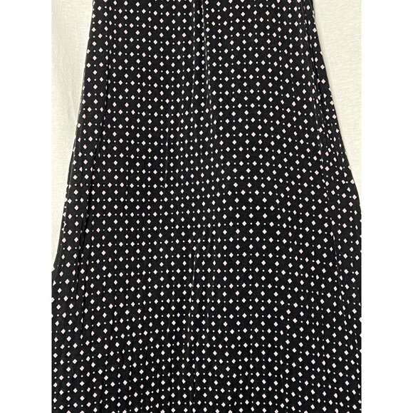 Alfani Intimates Black  Pink Diamond Pattern Sleeveless Maxi Dress XL Athleisure - Picture 7 of 14